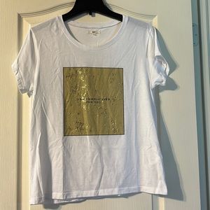 White print tshirt